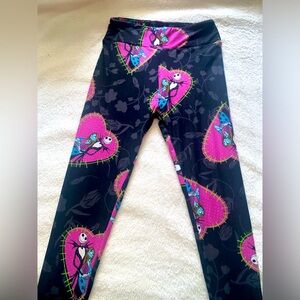 Jack & Sally Nightmare Before Christmas leggings